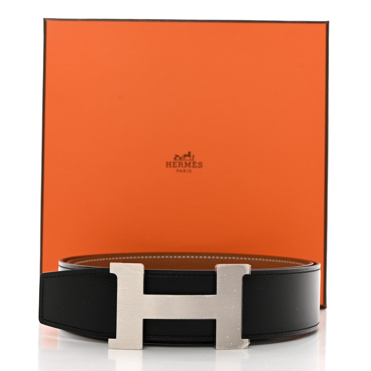 Hermes 135 Togo 32mm H Belt 95 38 Black Gold 10 of 10