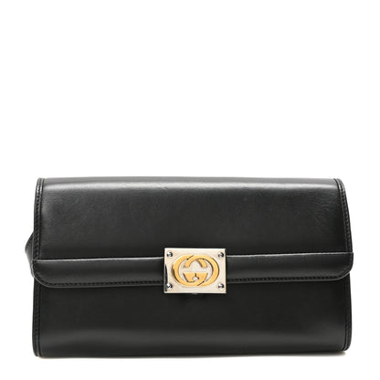 Gucci Lambskin Linea Matisse Shoulder Bag Black 1 of 10