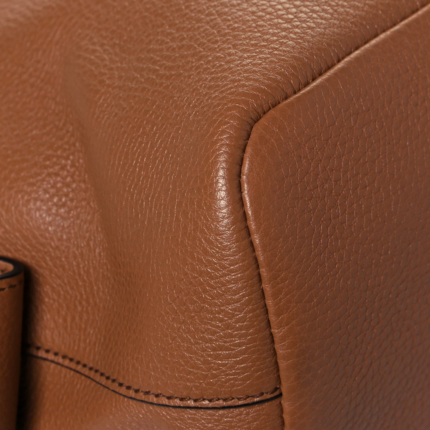 Prada Vitello Daino Dome Satchel Cuoio 9 of 14