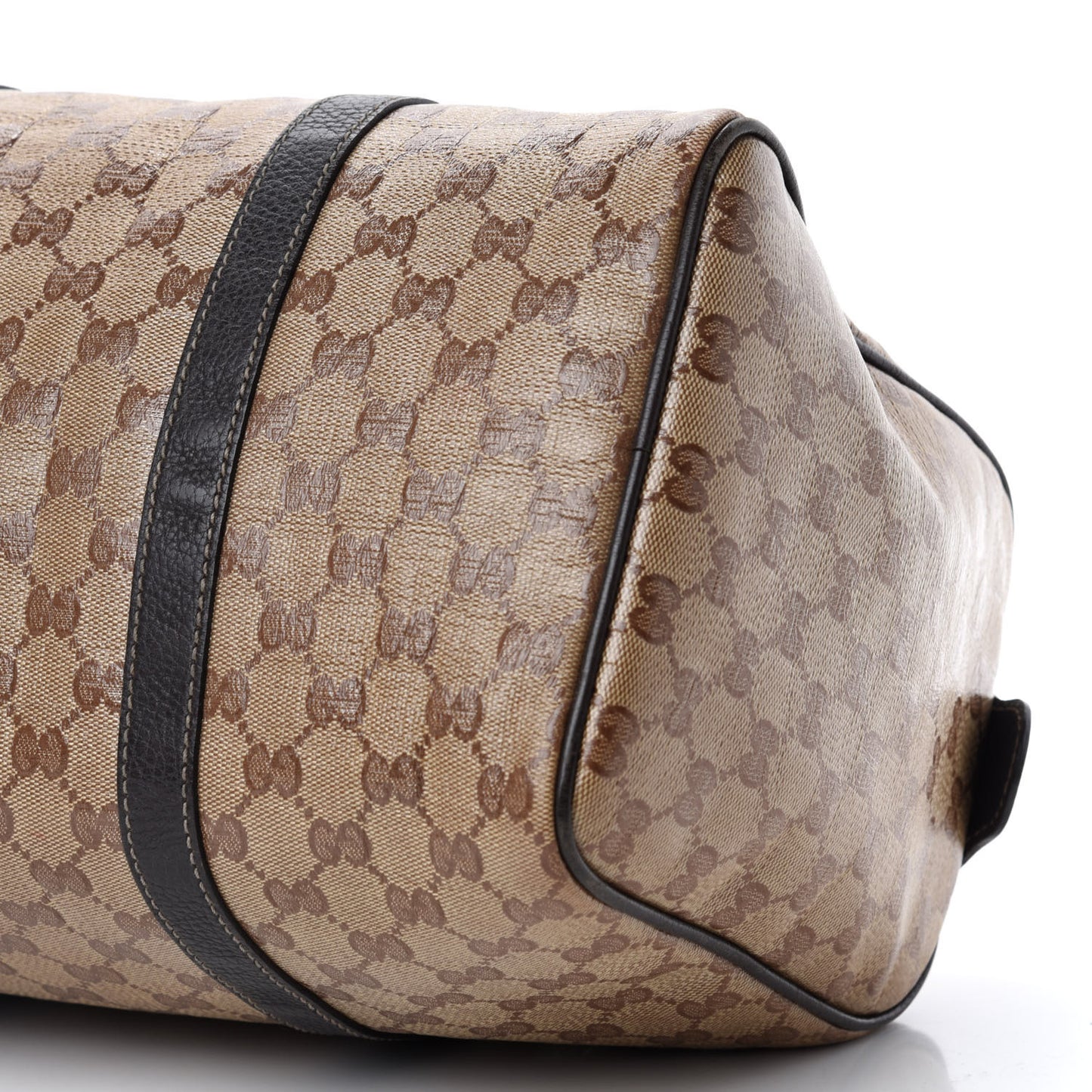 Crystal Monogram Medium Joy Boston Dark Brown