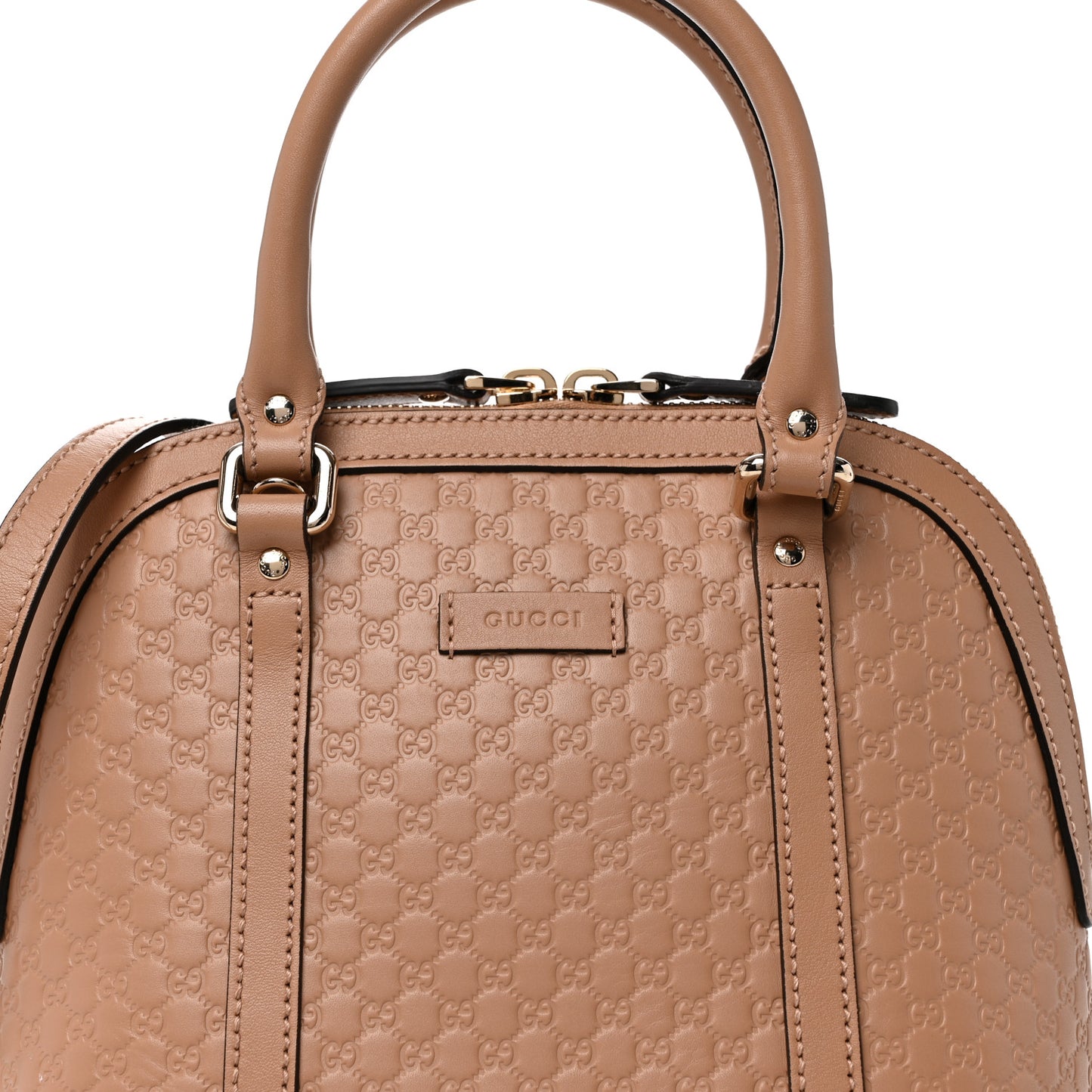 Soft Microguccissima Mini Dome Bag Camelia