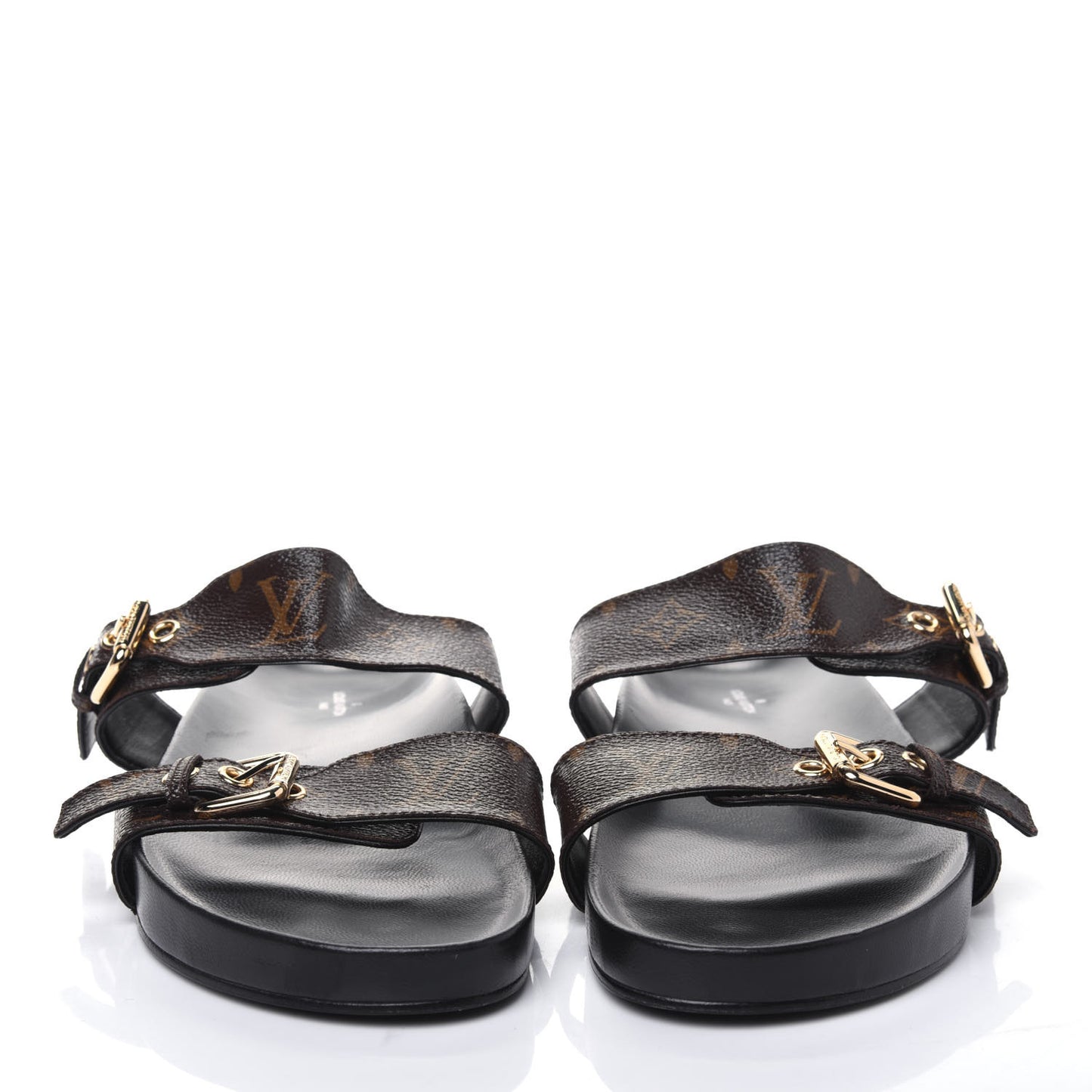 Monogram Bom Dia Mule Sandals 39.5 Black