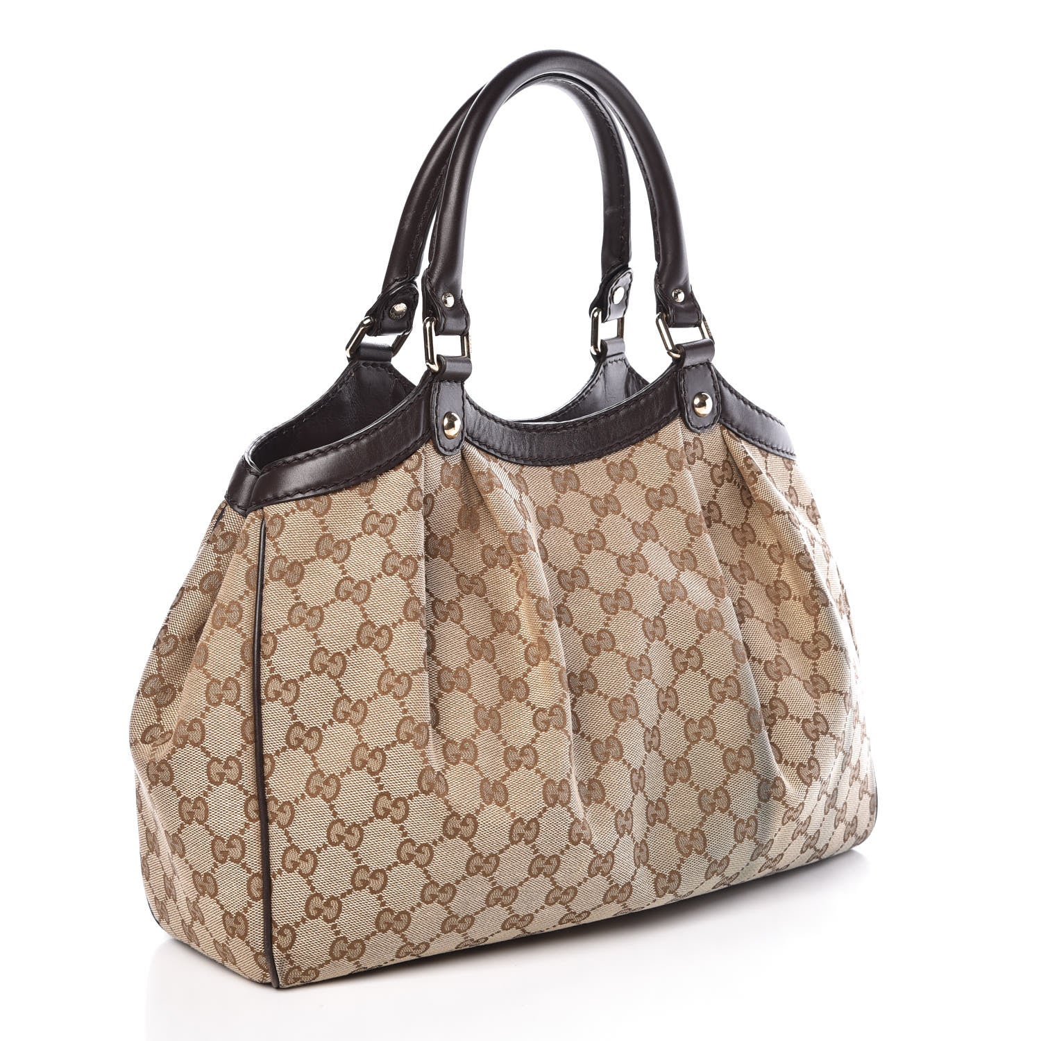 Gucci Monogram Medium Sukey Tote Dark Brown 3 of 17