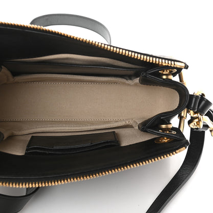 Chloe Calfskin Suede Small Roy Bag Black 4 of 9