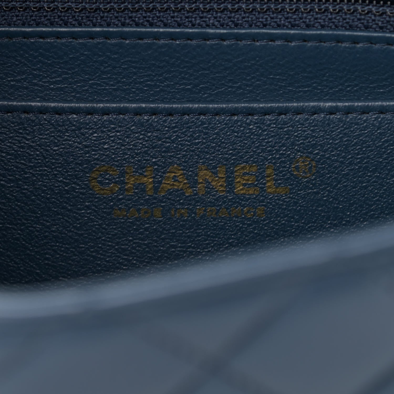 Chanel Lambskin Quilted Mini Rectangular Flap Dark Blue 6 of 10