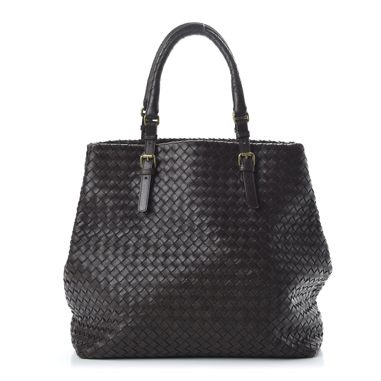 Nappa Intrecciato Medium Seamless Tote Ebano