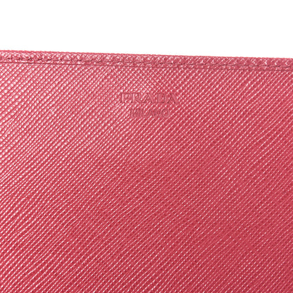 Prada Saffiano Metal Oro Chain Wallet Peonia 6 of 13