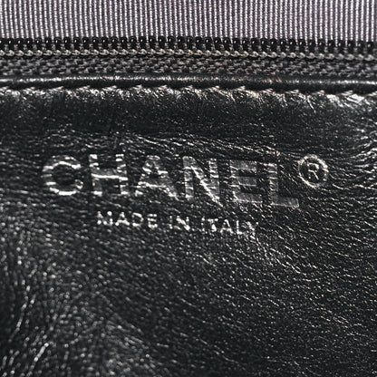 Chanel Metallic Aged Calfskin Quilted Medium Reissue Camera Case Dark Silver 5 of 8