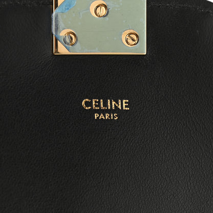 Celine Calfskin Quilted Medium C Bag Silver Black 6 of 9