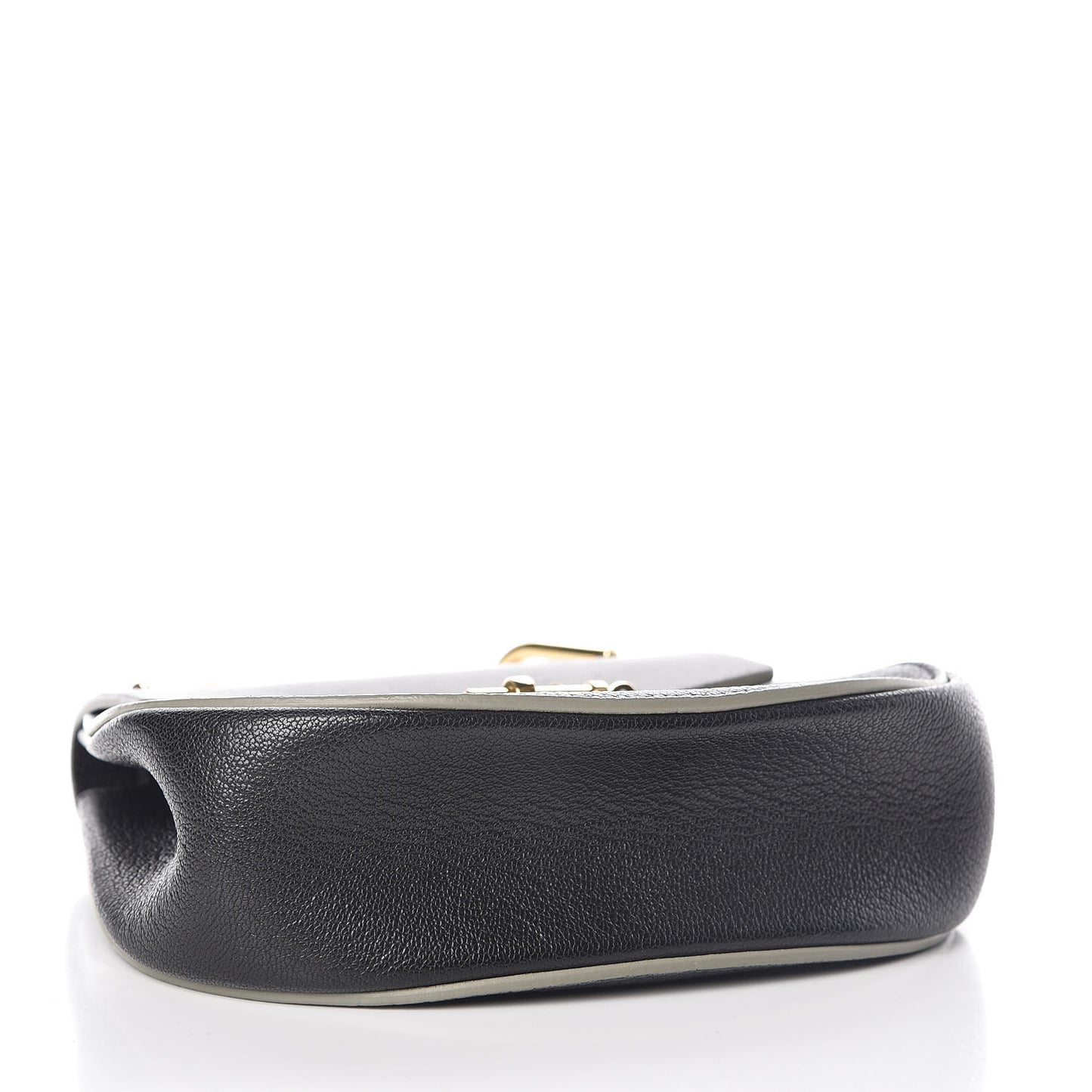 Grained Lambskin Mini Drew Shoulder Bag Black