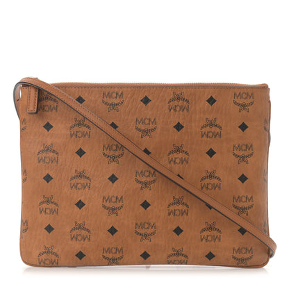 MCM Visetos Original Medium Pouch Cognac 1 of 9