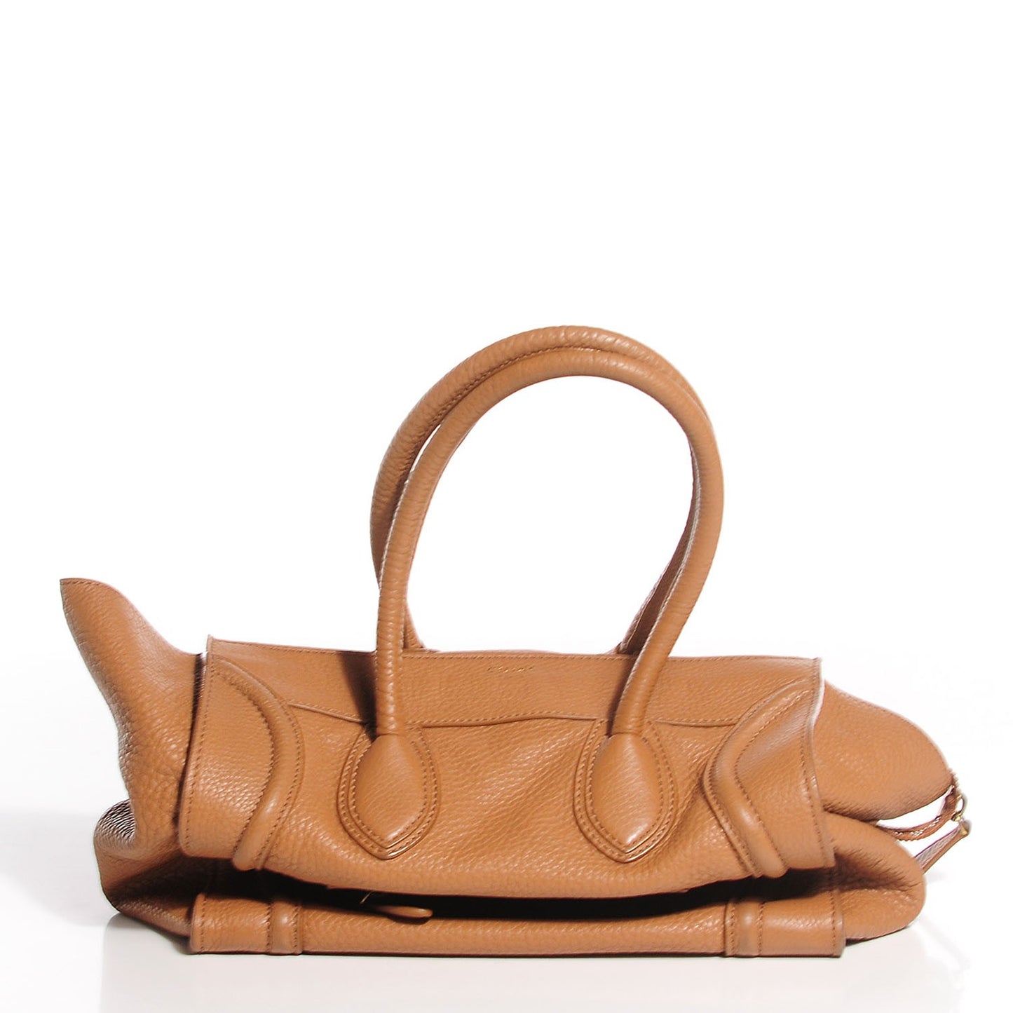 Pebbled Calfskin Mini Luggage Camel
