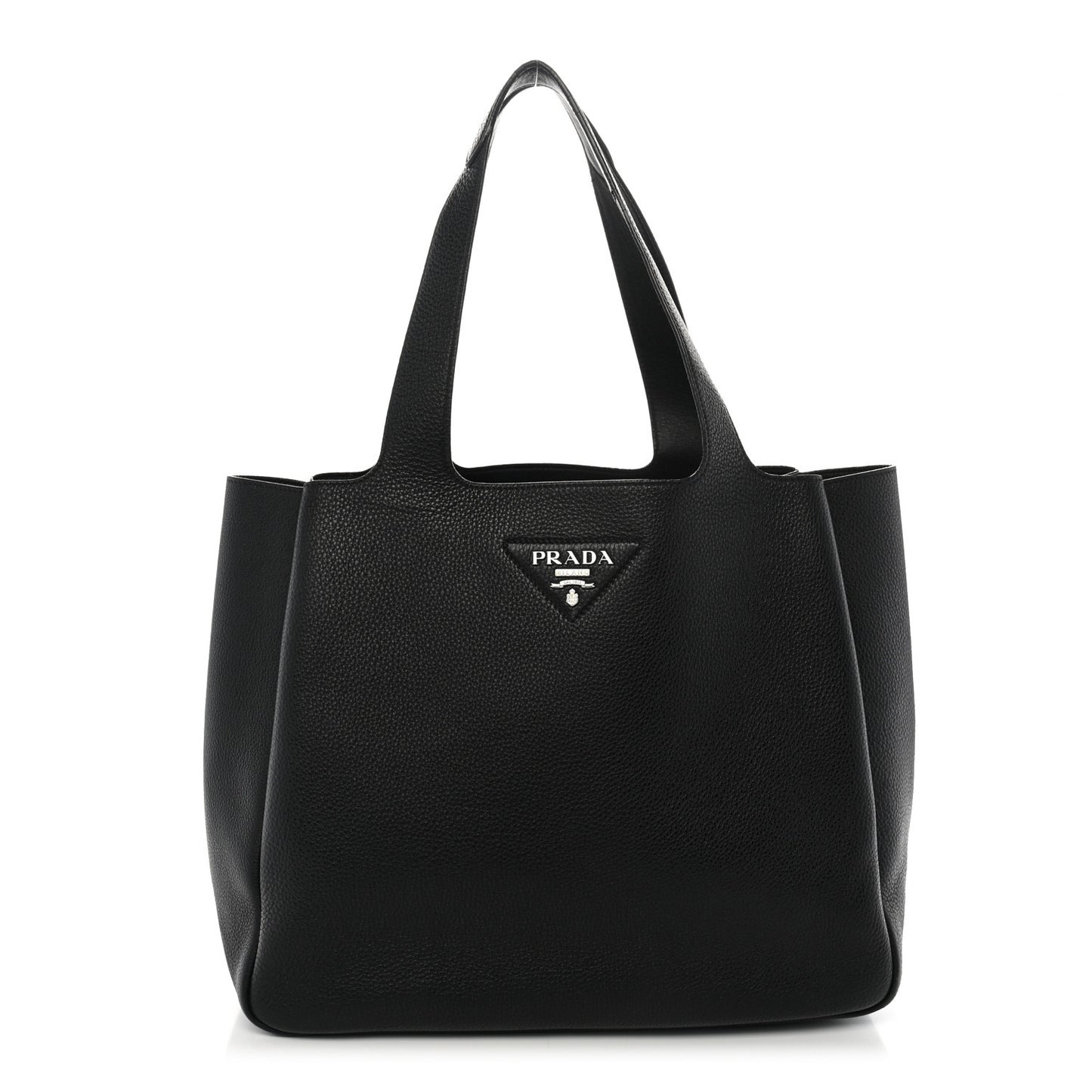Vitello Daino Soft Medium Dynamique Tote Black