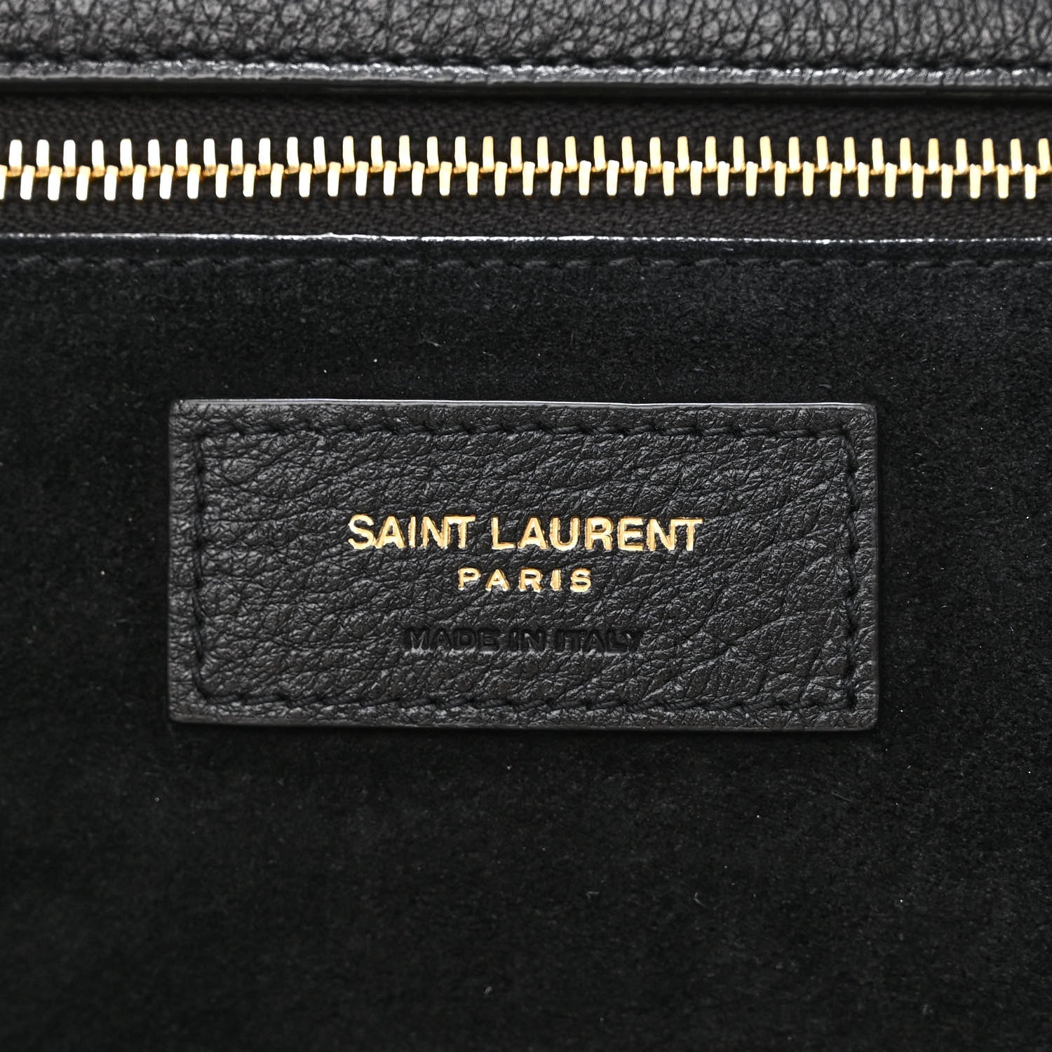 Saint Laurent Grained Deerskin Bea Tote Black 6 of 10
