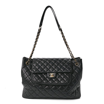 Chanel Caviar Quilted Flap Tote Black 1 of 12