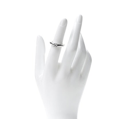 Cartier 18K White Gold Diamond .30ct Louis Ring 49 4.75 2 of 6