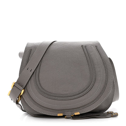 Chloe Calfskin Medium Marcie Round Crossbody Bag Cashmere Grey 1 of 23