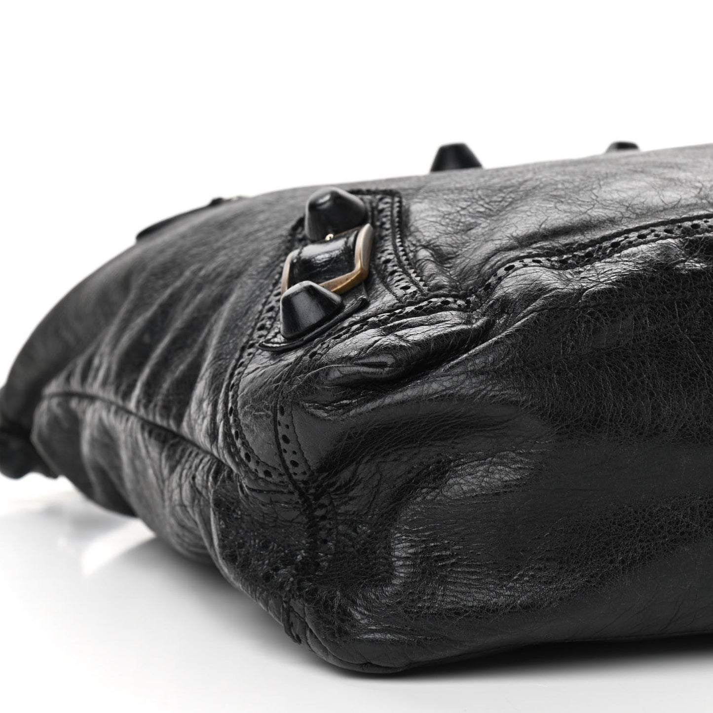 Agneau Giant Brogues Hardware Day Hobo Black