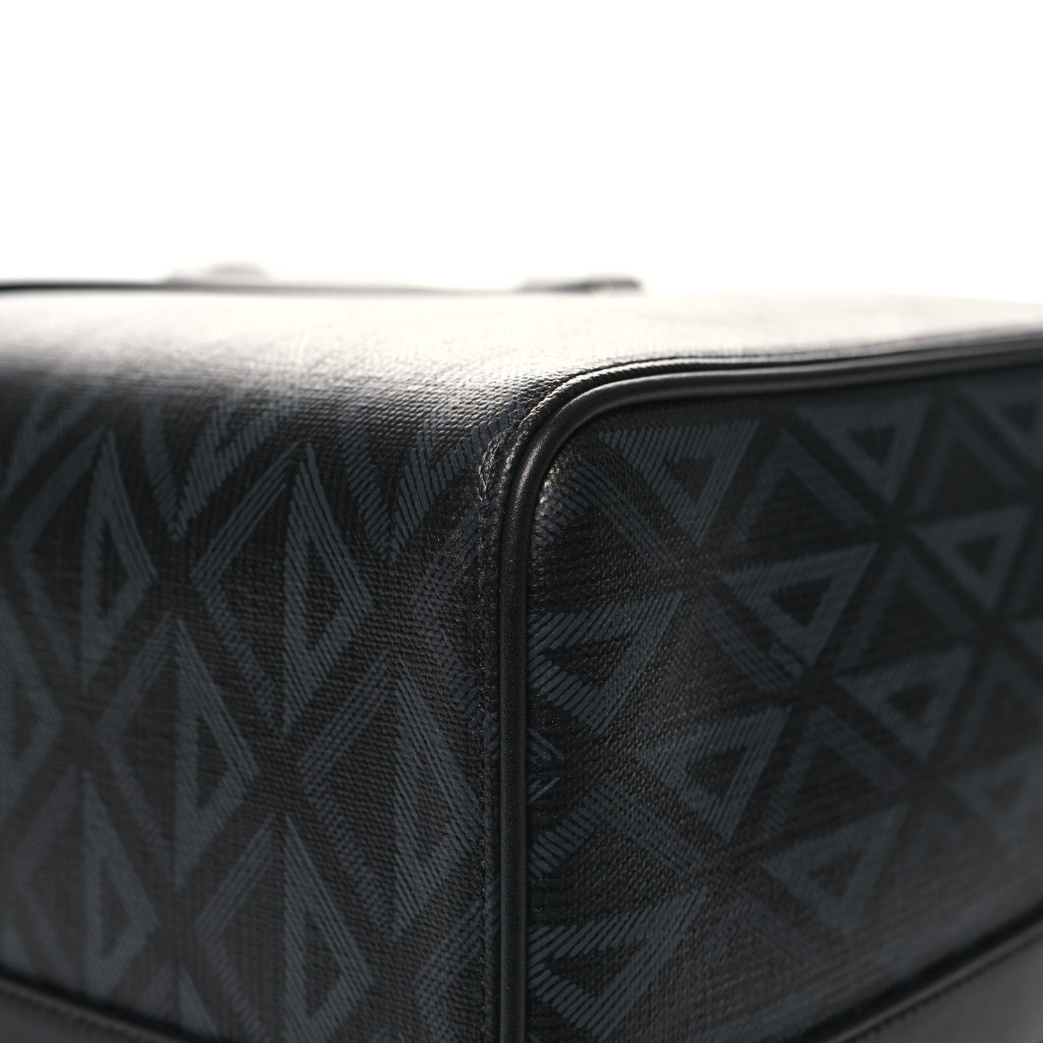 Christian Dior CHRISTIAN DIOR Coated Canvas CD Diamond Lingot 50 Bag Black 11 of 11