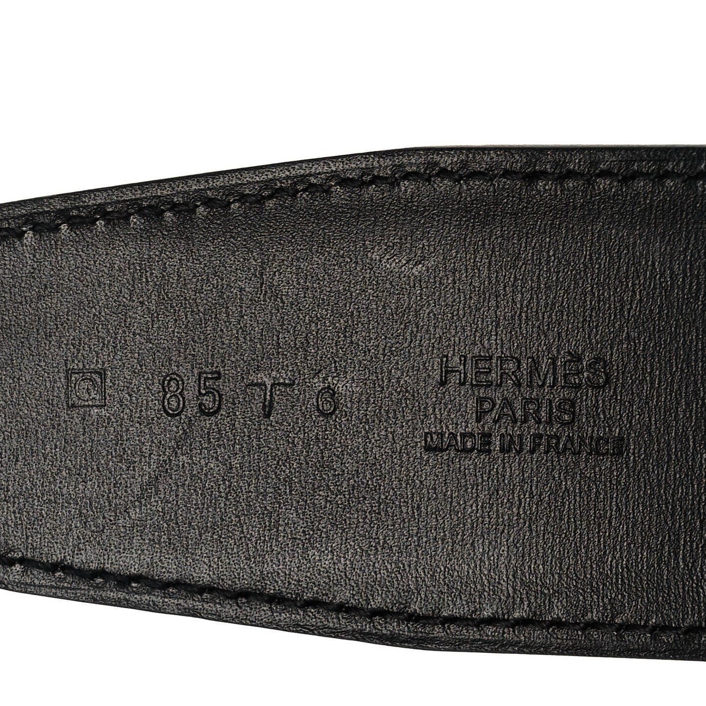 Box Epsom 42mm Belt Strap 85 Black Etoupe