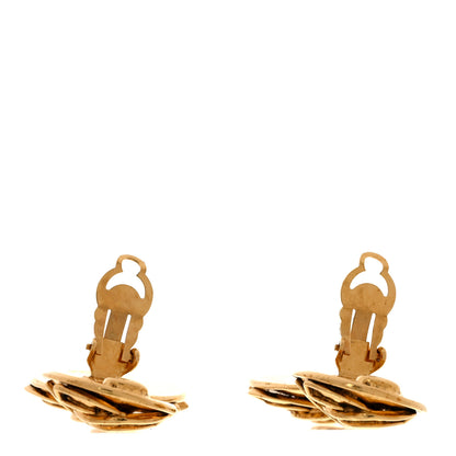 Chanel CC Drop Clip On Earrings Gold 3 of 6