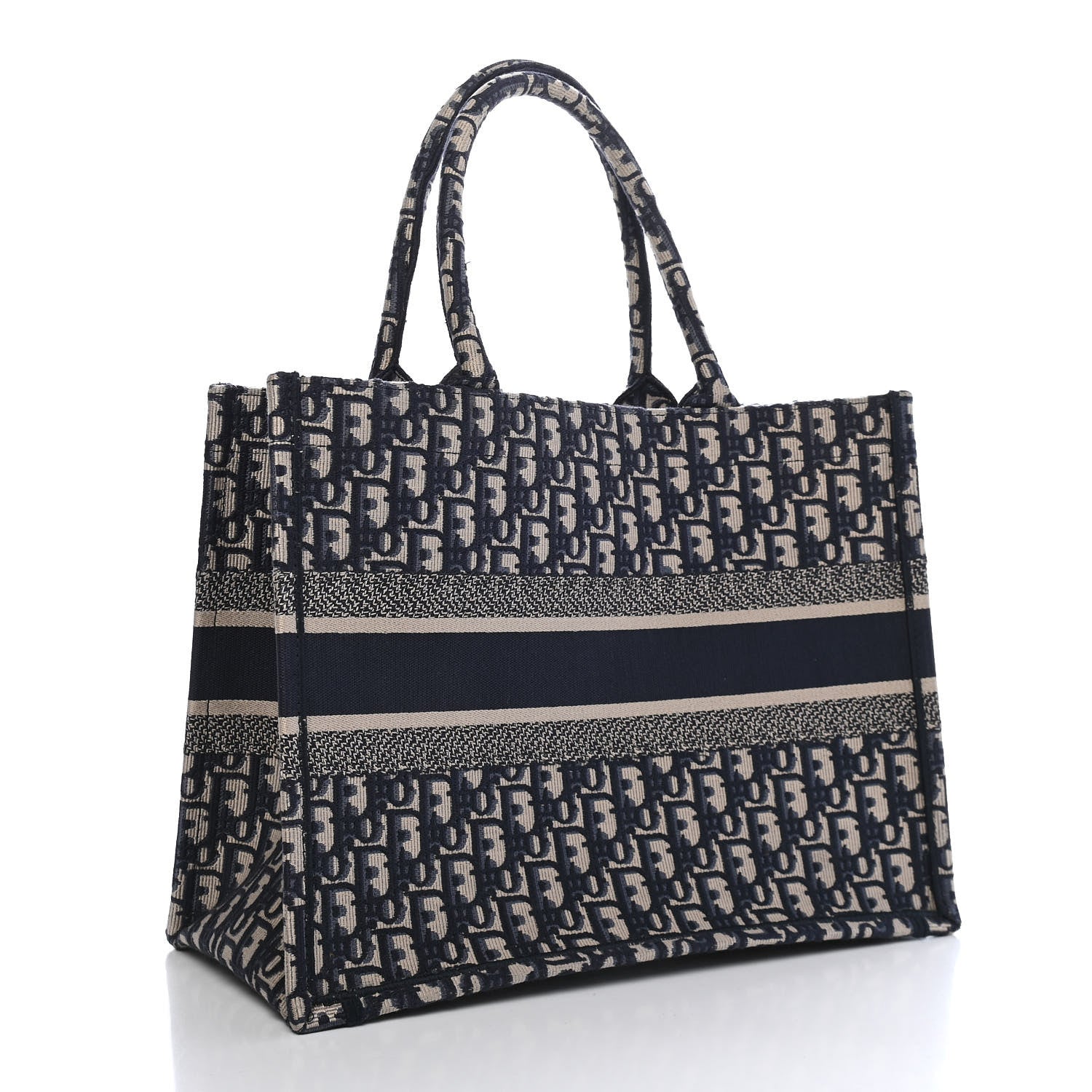 Christian Dior Oblique Medium Book Tote Blue Multicolor 3 of 10