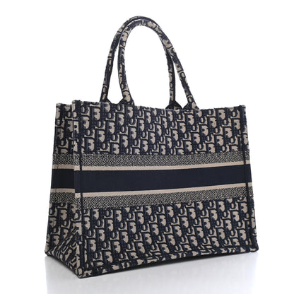 Christian Dior Oblique Medium Book Tote Blue Multicolor 3 of 10