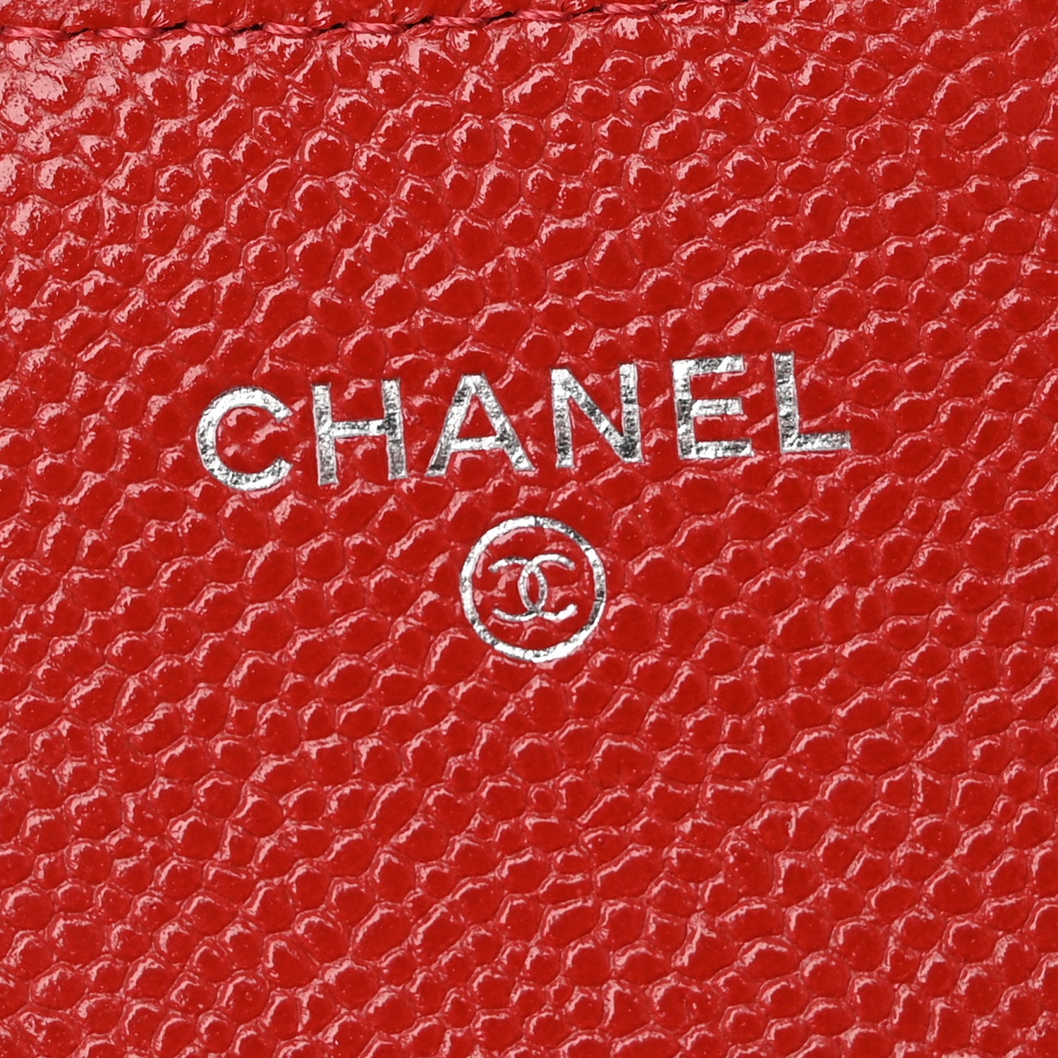 Chanel Caviar Quilted Medium Flap Wallet Red 6 of 8