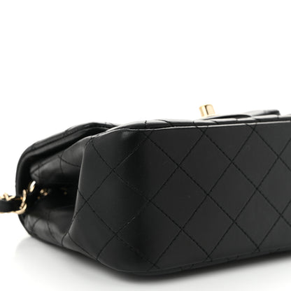 Chanel Lambskin Quilted Mini Square Flap Black 9 of 11