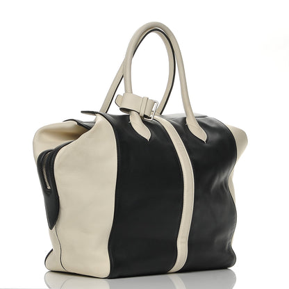Louis Vuitton Calfskin Suship North South Speedy Navy White 3 of 9