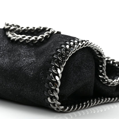 Stella McCartney Shaggy Deer Mini Falabella Fold Over Tote Black 8 of 8