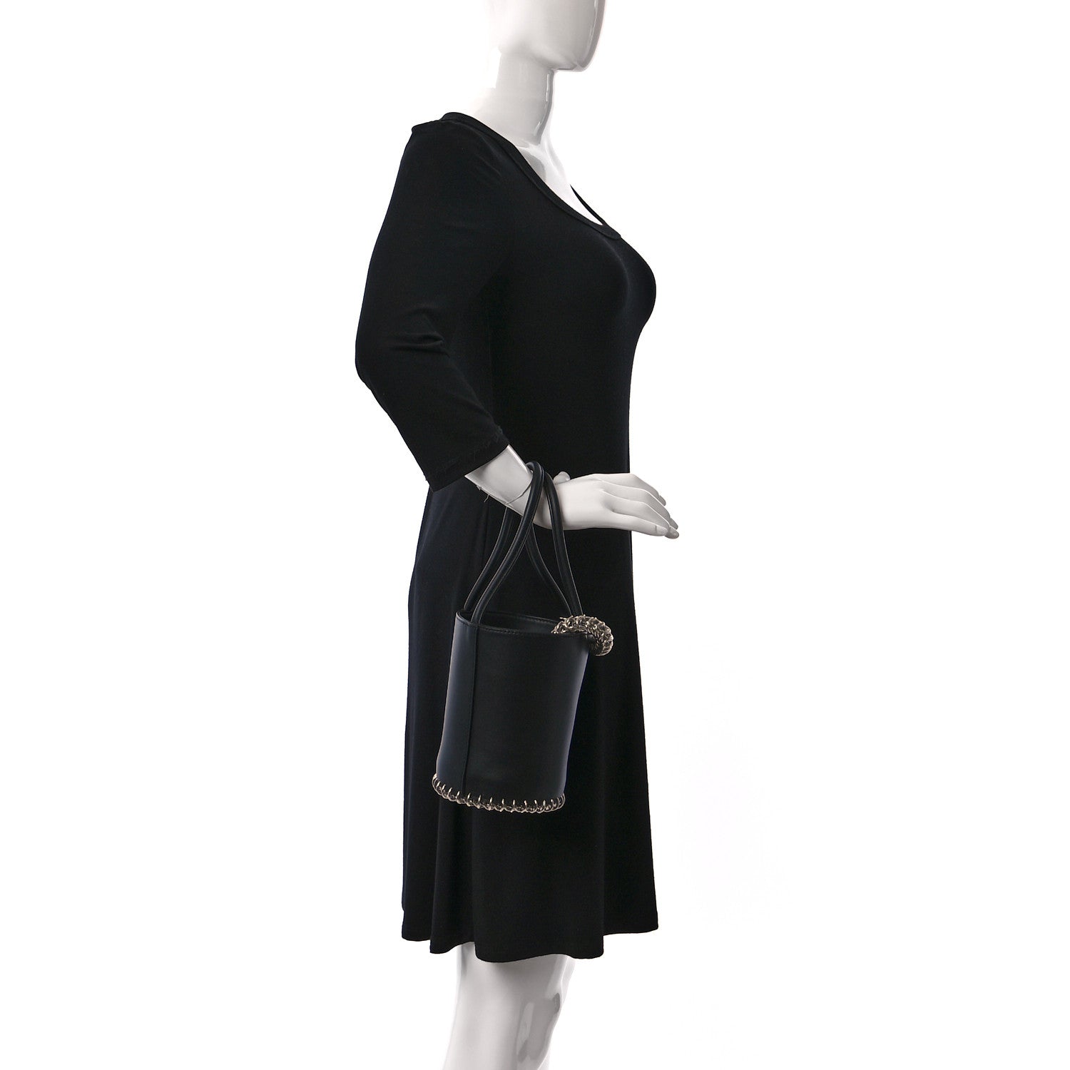 Alexander Wang Smooth Calfskin Roxy Bucket Bag Black 2 of 6