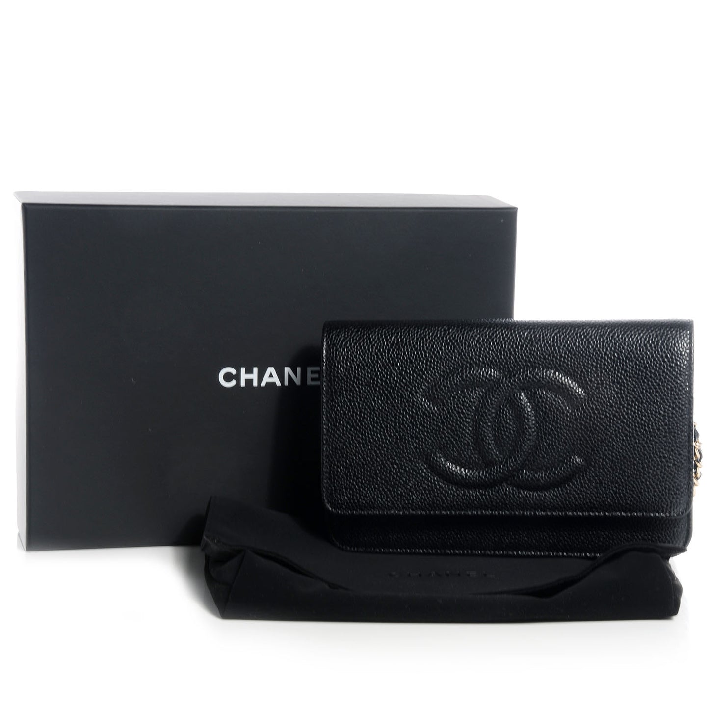 Caviar Timeless CC Wallet on Chain WOC Black