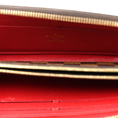 Louis Vuitton Damier Ebene Clemence Wallet Cherry 5 of 10
