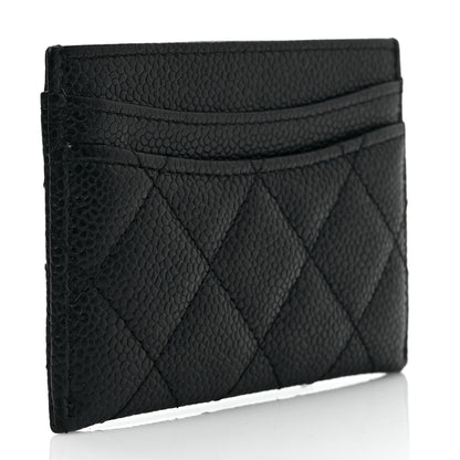 Chanel Caviar Quilted Card Holder Black 3 of 9