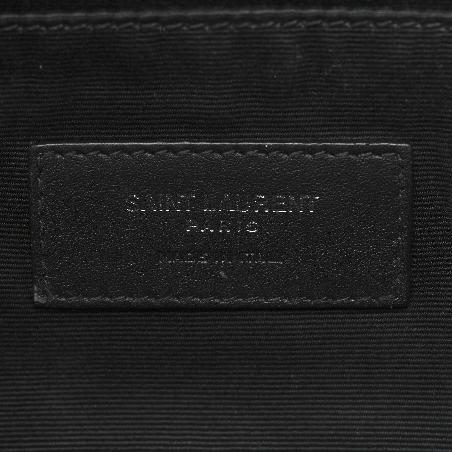 Saint Laurent Lambskin Monogram Belt Bag Black 6 of 9