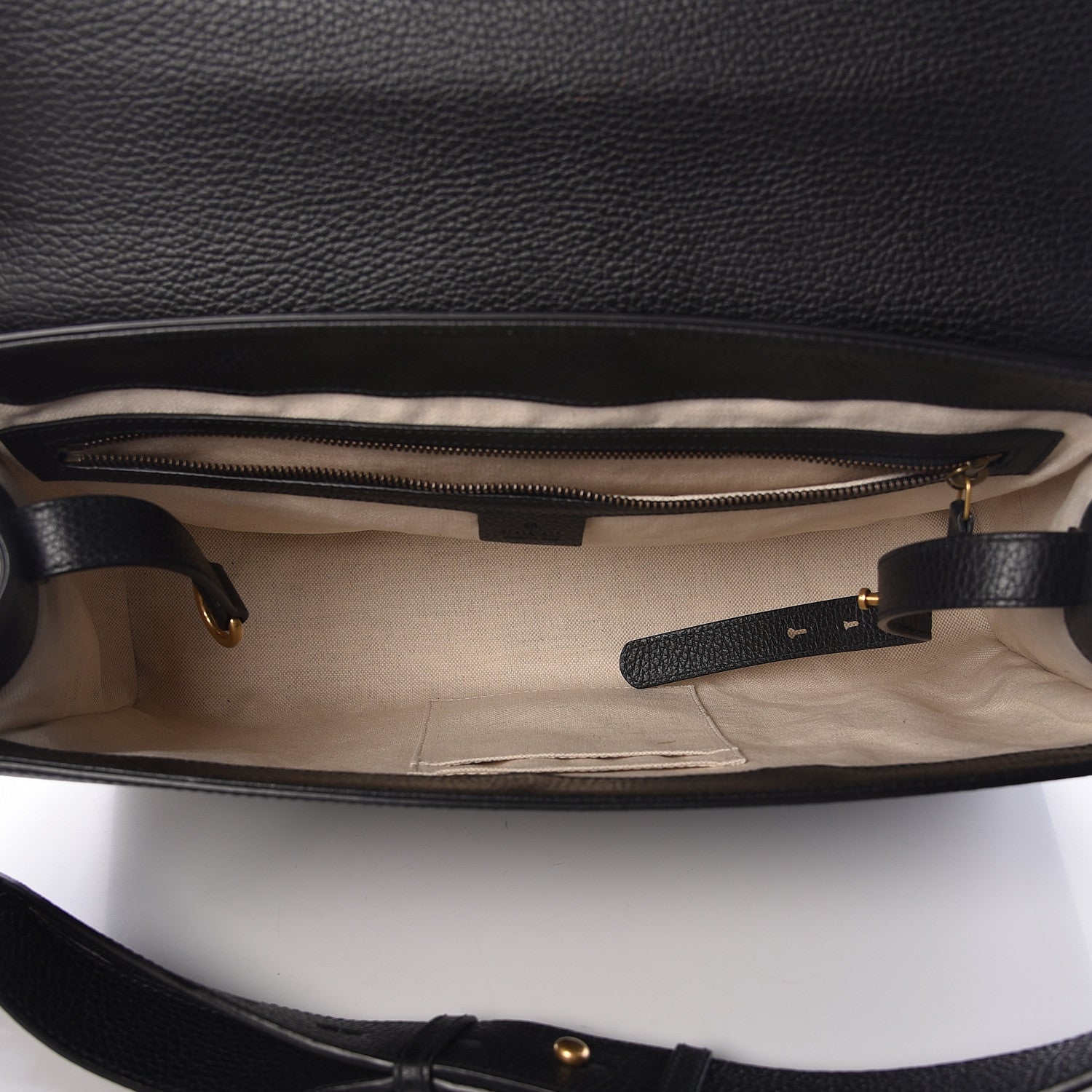 Gucci Calfskin GG Marmont Messenger Bag Black 7 of 10