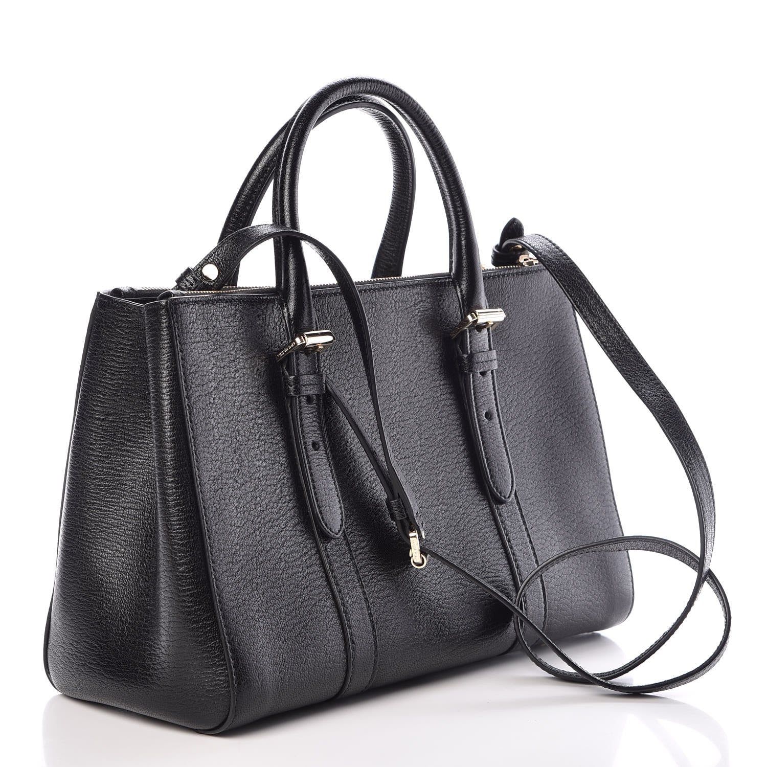 Mulberry Shiny Goatskin Small Bayswater Double Zip Tote Black 3 of 8