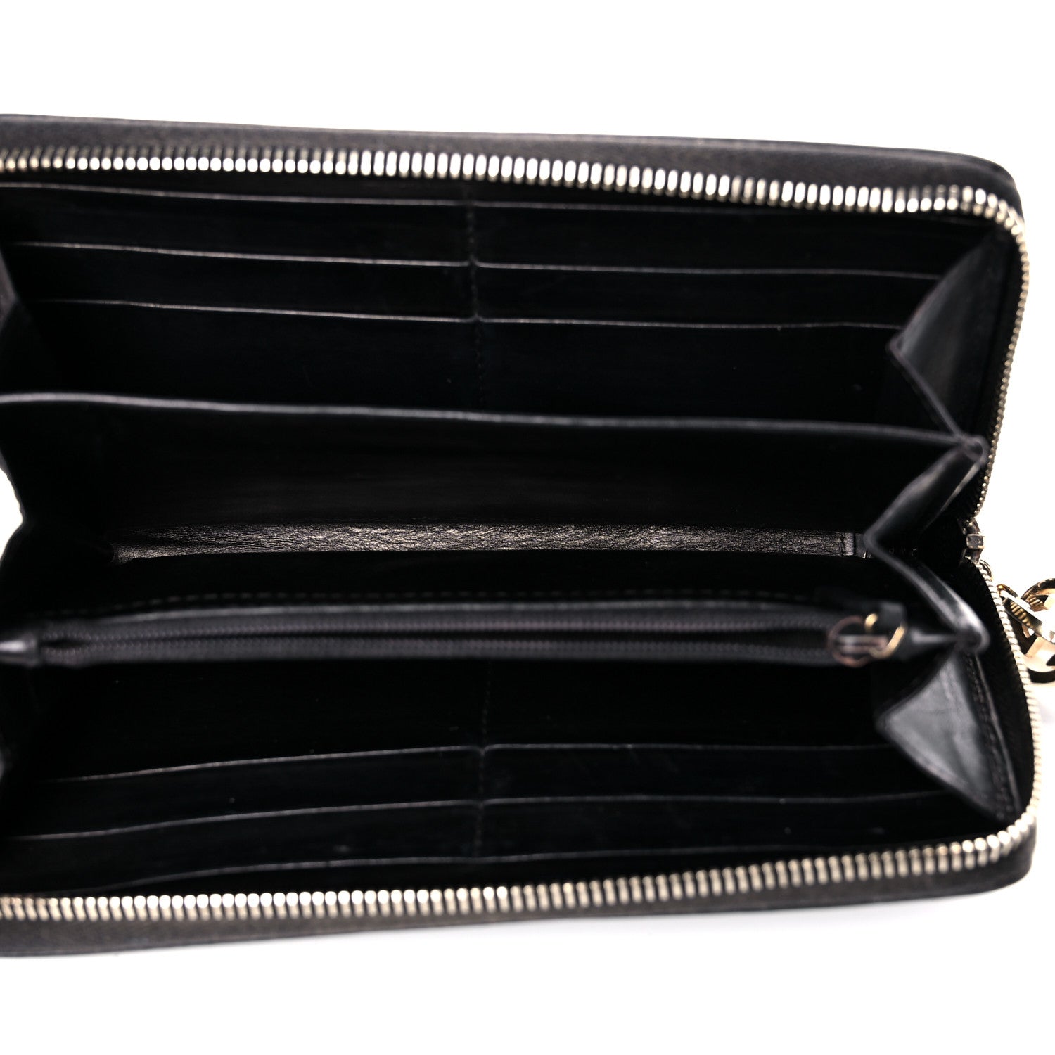 Gucci Guccissima Large Twins Zip Around Wallet Black 5 of 19