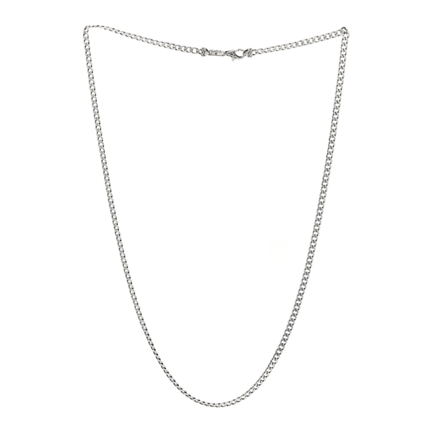 John Hardy Sterling Silver 3.9mm Curb Chain Necklace 22" 3 of 4