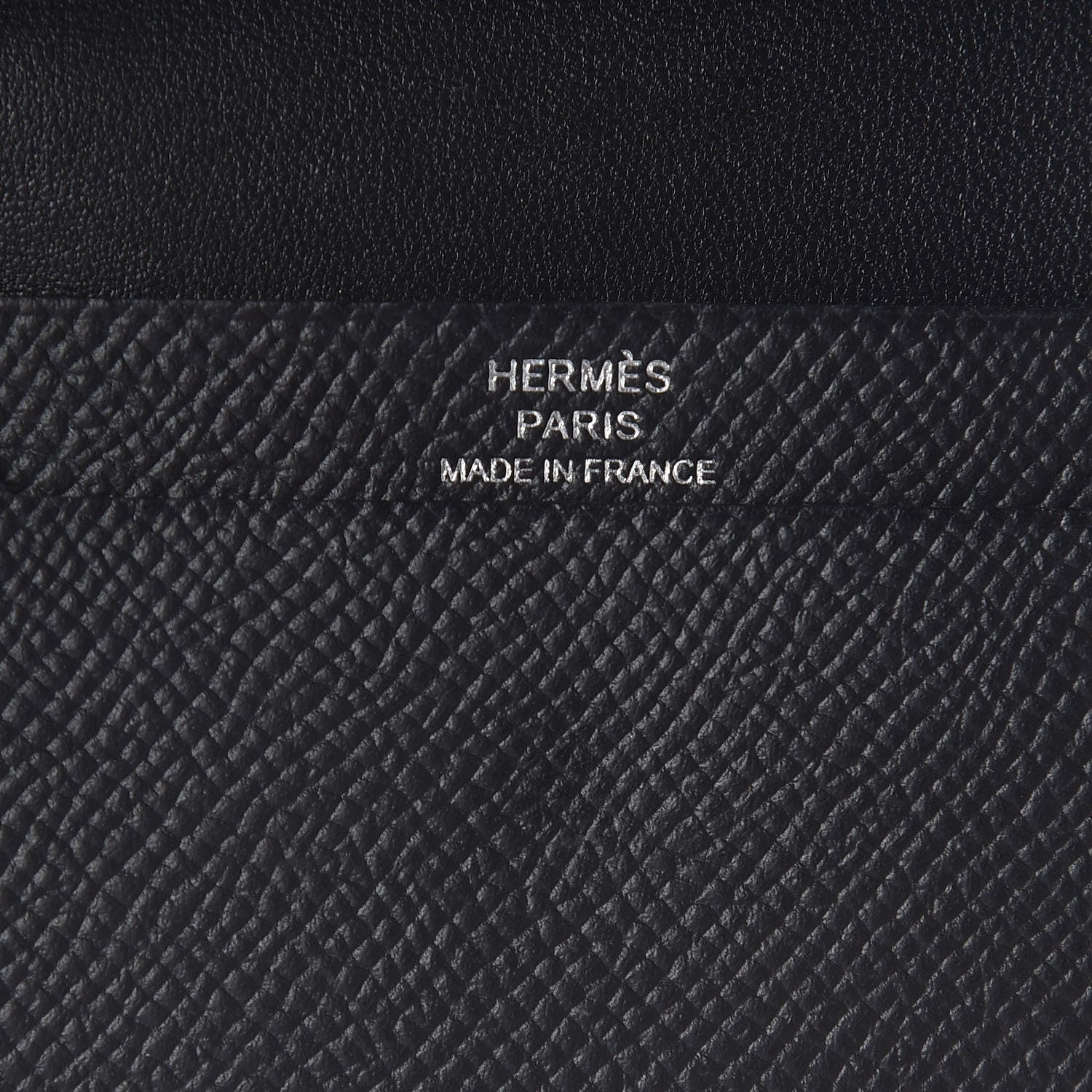 Hermes Epsom Mini Bearn Wallet Black 6 of 8