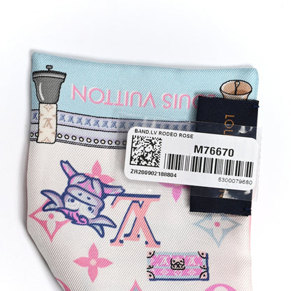 Louis Vuitton Silk Monogram Rodeo Bandeau Rose 3 of 3