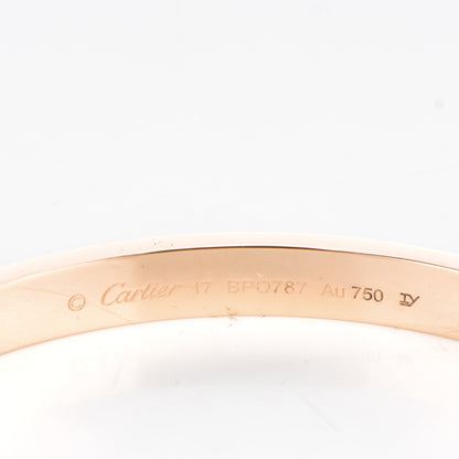 Cartier 18K Pink Gold LOVE Bracelet 17 4 of 7