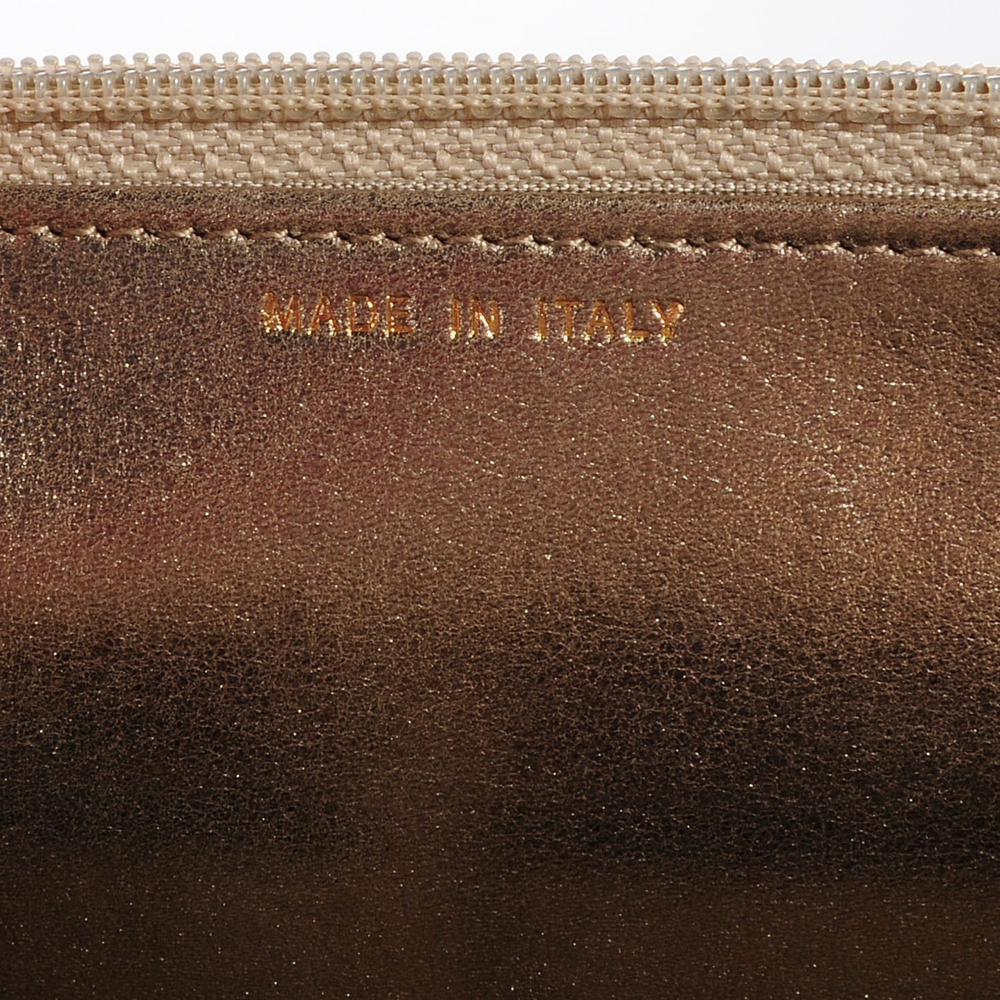 Metallic Lambskin Quilted Boy Wallet On Chain WOC Gold