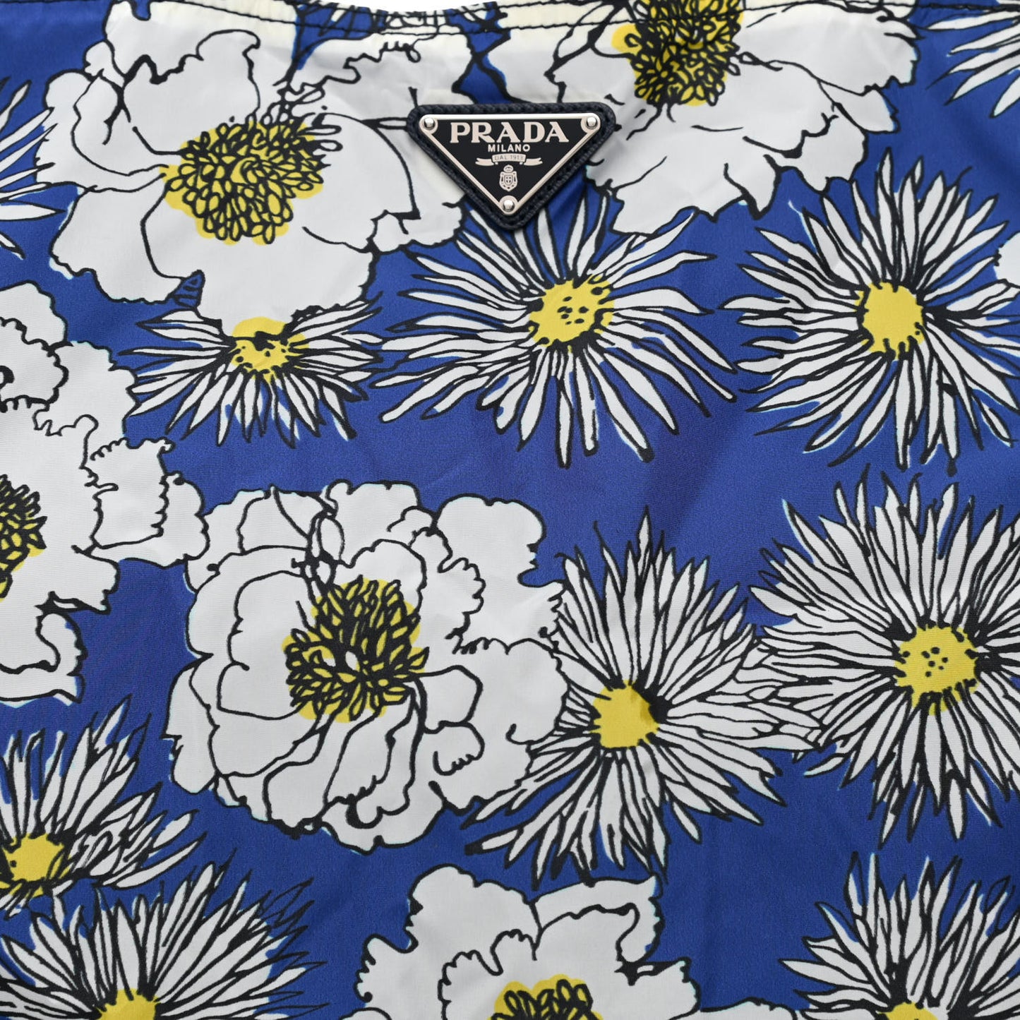 Tessuto Nylon Floral Print BYOBag Shopping Tote Bluette