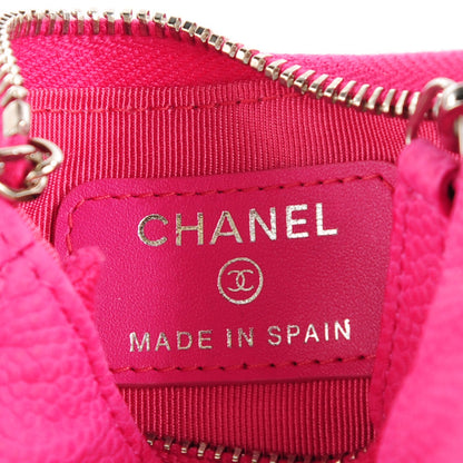 Chanel Iridescent Caviar Quilted Key Holder Case Pink 6 of 7