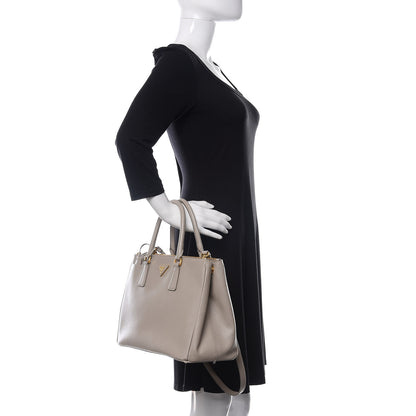 Prada Saffiano Medium Galleria Double Zip Tote Pomice 3 of 15