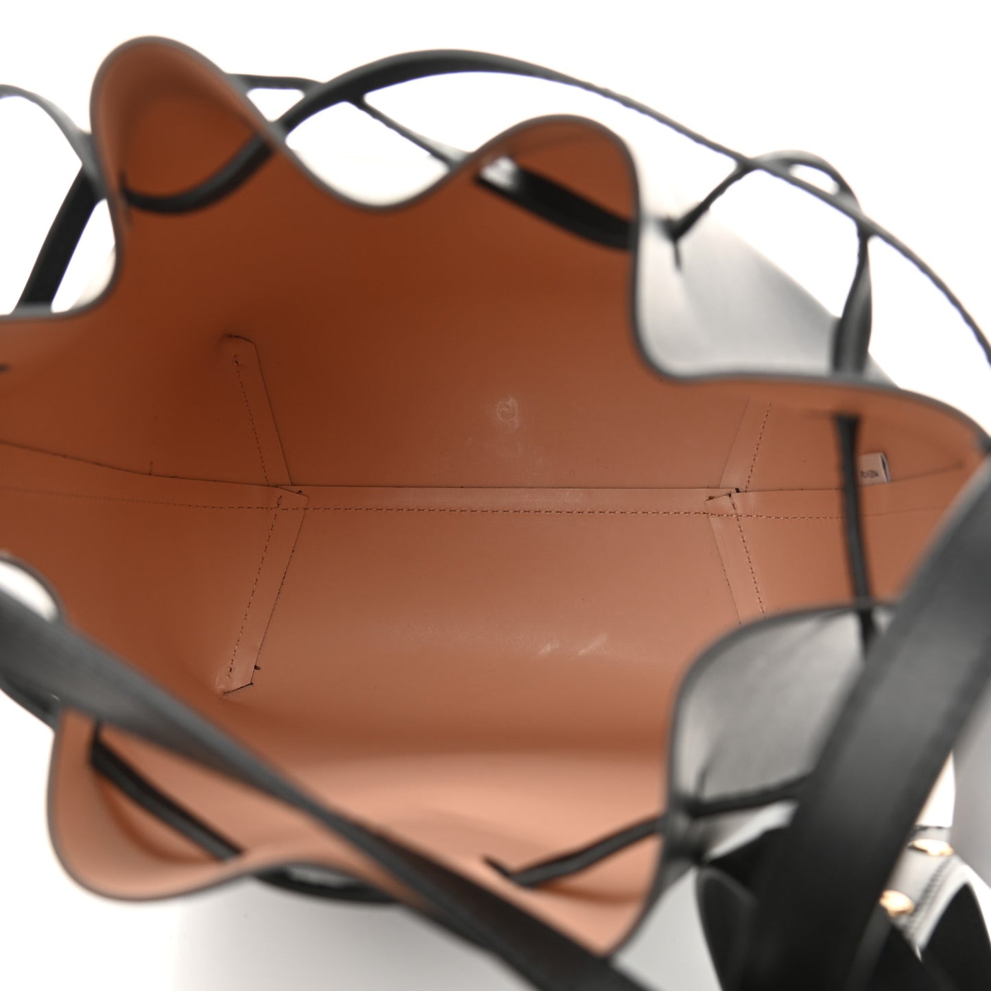 Calfskin Mini Bucket Bag Black Ballerina