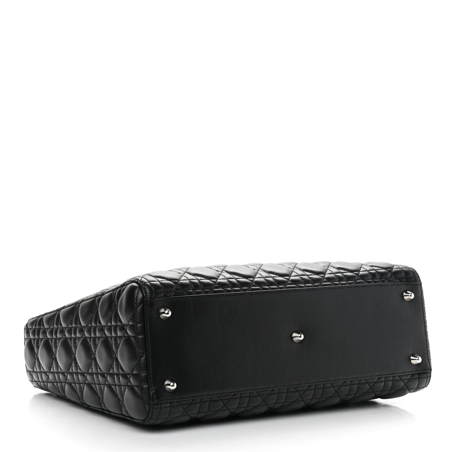 Lambskin Cannage Large Lady Dior Black