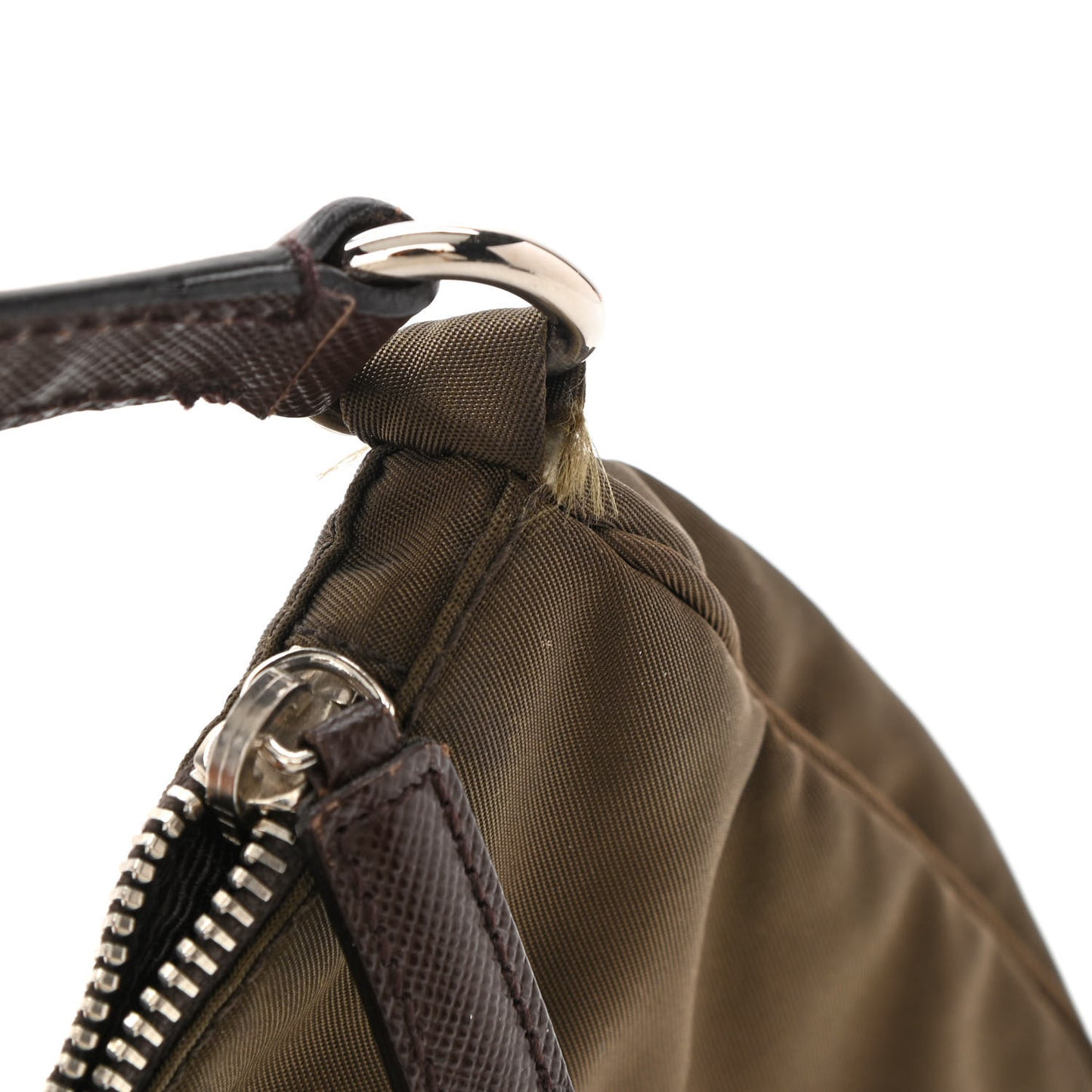 Tessuto Nylon Shoulder Bag Brown